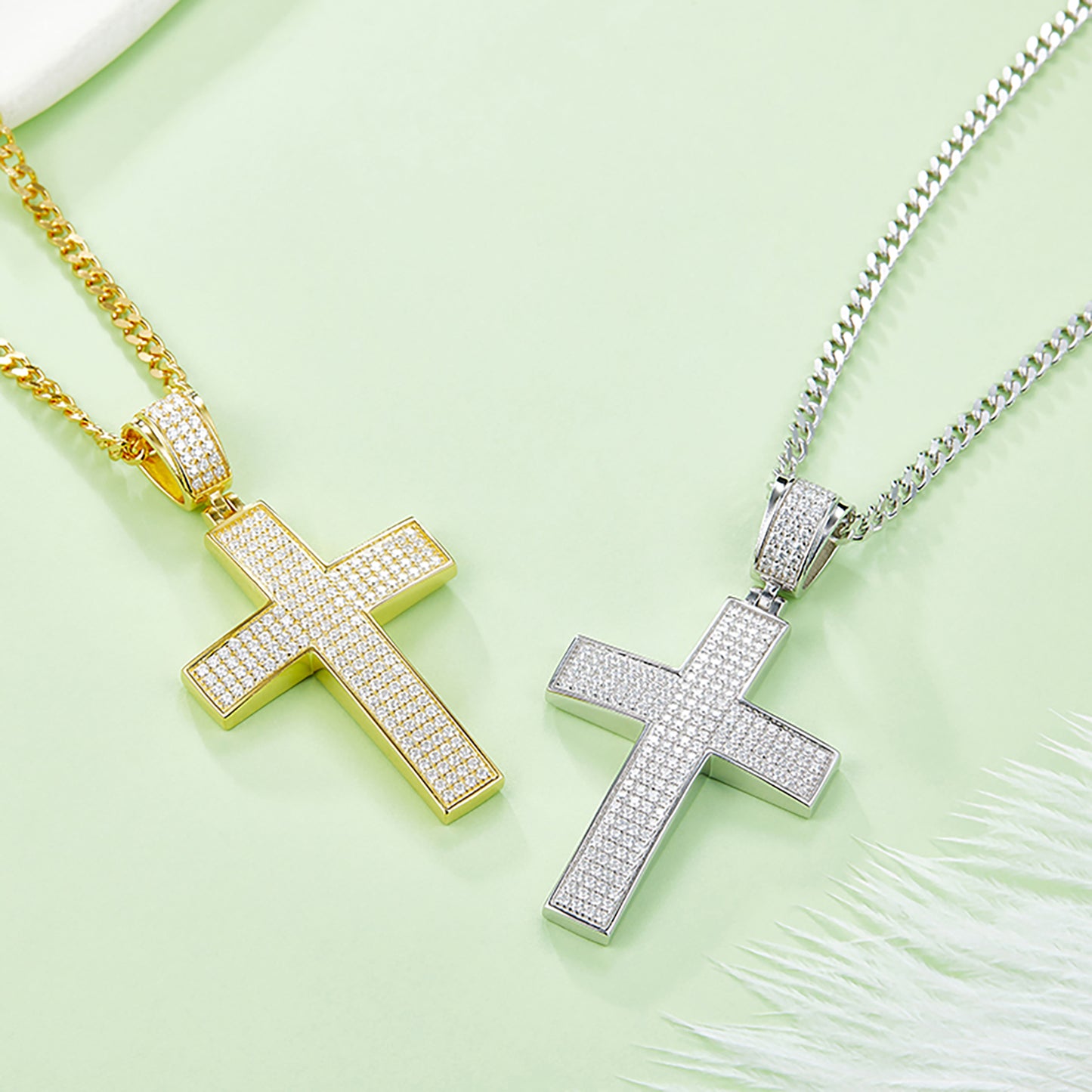 Cross Protection Pendant Minimalist Necklace, Dainty Cross Necklace, Gift for Her In 925 Sterling Silver