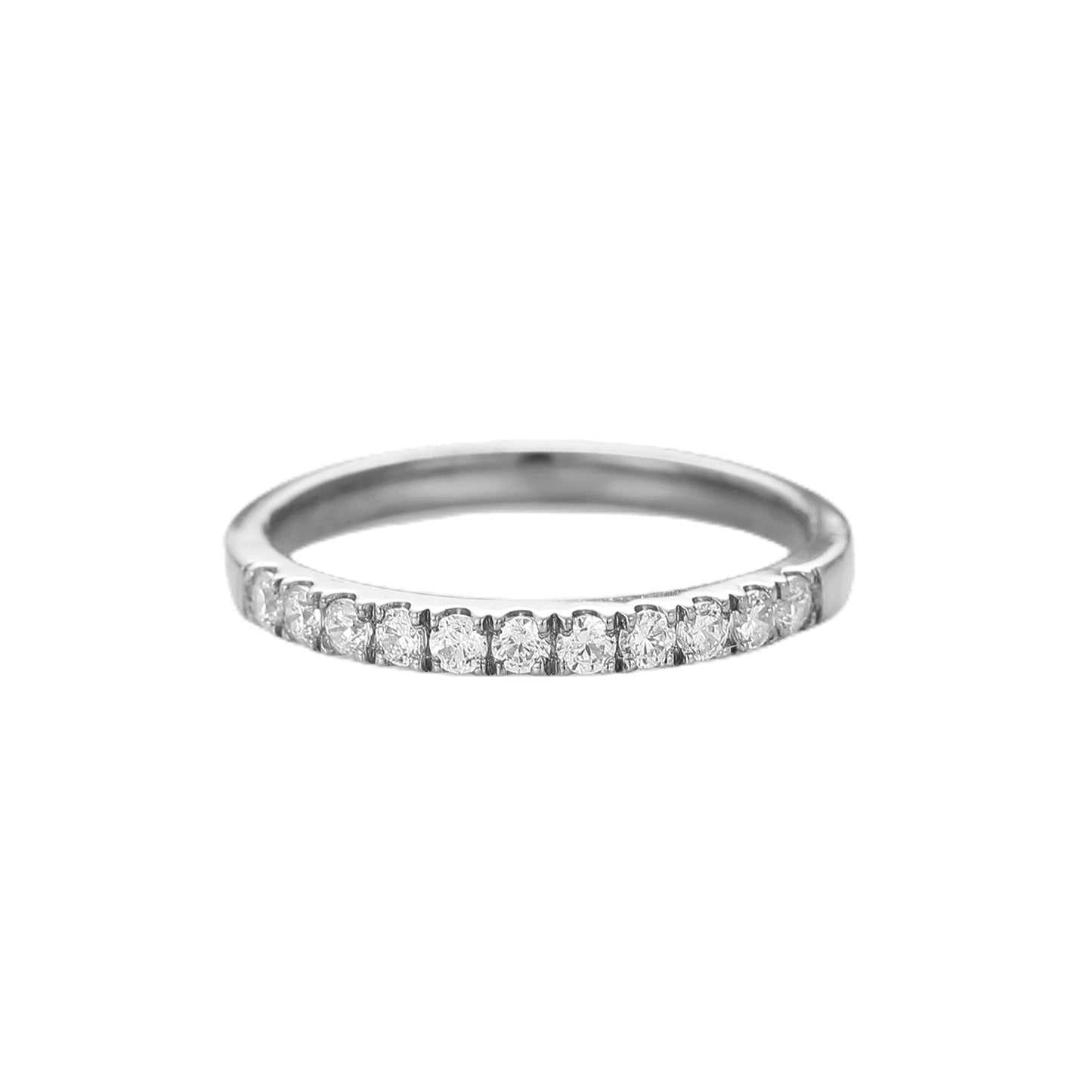 Beautiful Round Cut Anniversary Wedding Band In 925 Sterling Silver