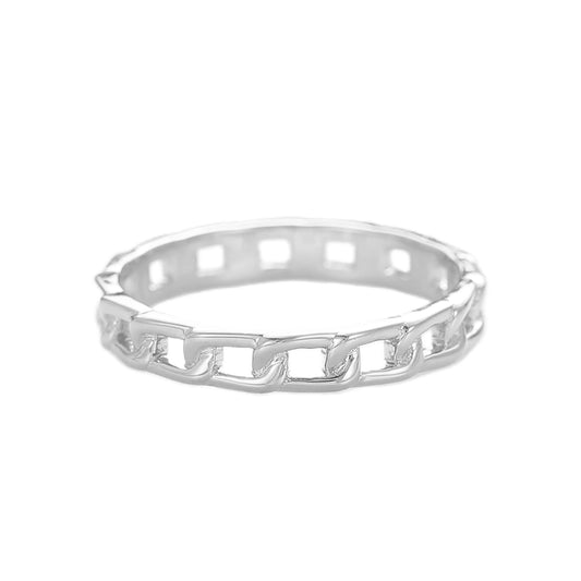 Unique Design Twisted Wedding Band In 925 Sterling Silver